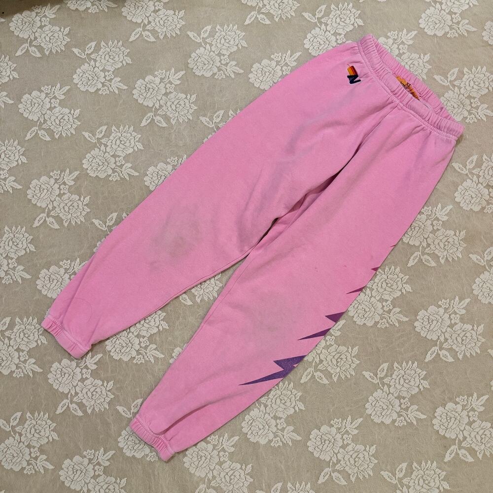 Aviator Nation Pink Bolt Sweatpants Size XS
